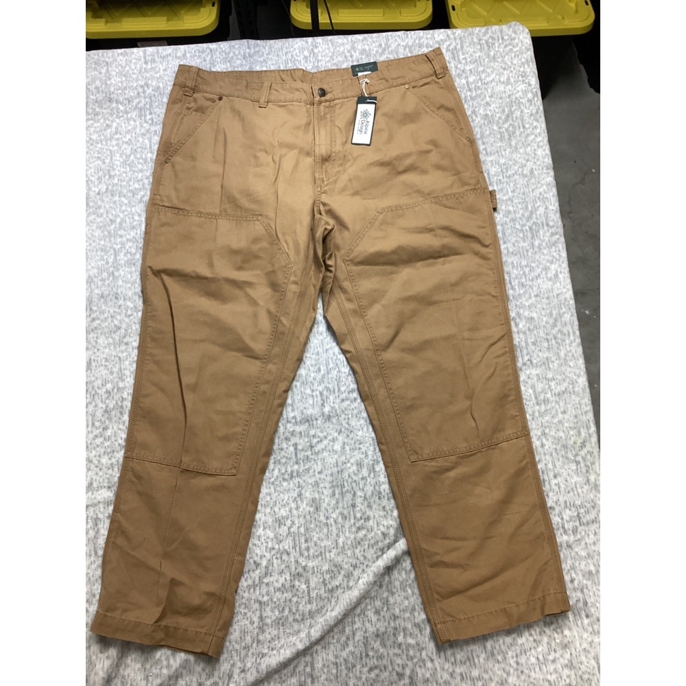 Alpine Design Mens‎ Utility Pant 42x30 Brown Khaki Organic Cotton ADM24901 NWT